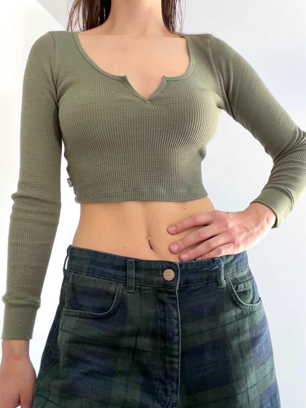 TNA // cropped long sleeve